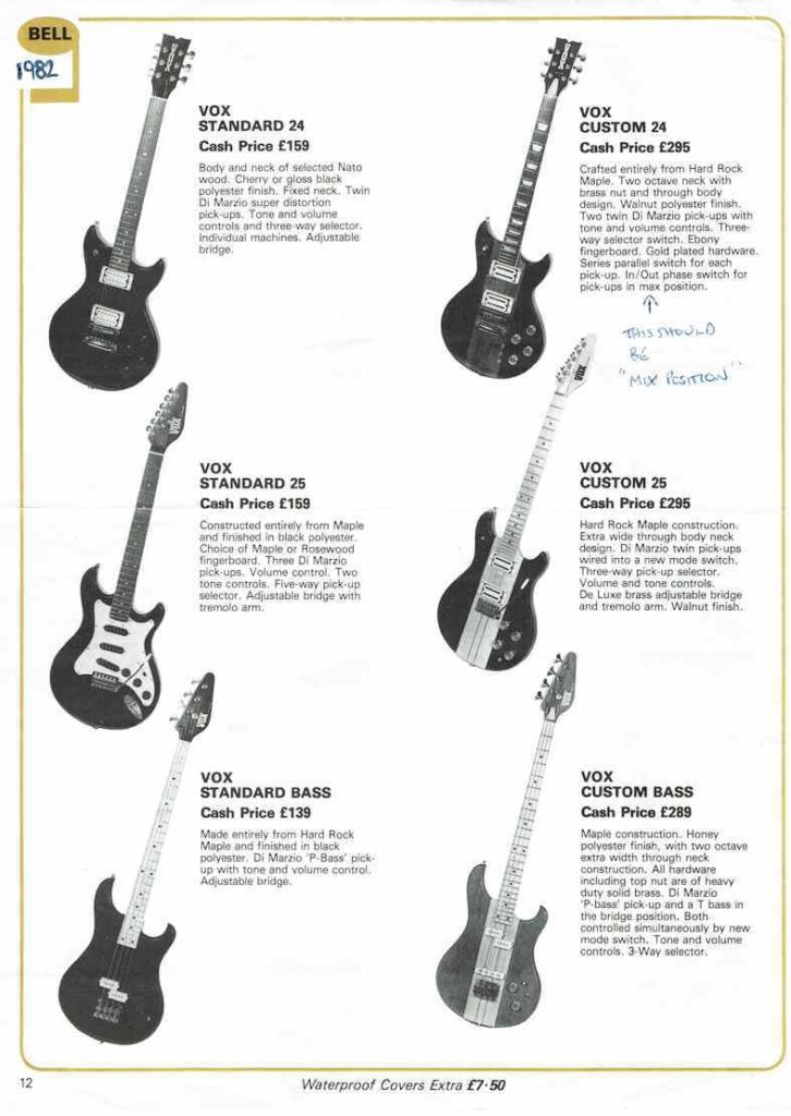 Vox 24 Guitar Magazine Advert
